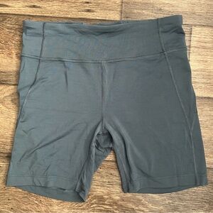 Allbirds Natural Womens Blue Merino Wool Tencel Large Biker Shorts Comfort